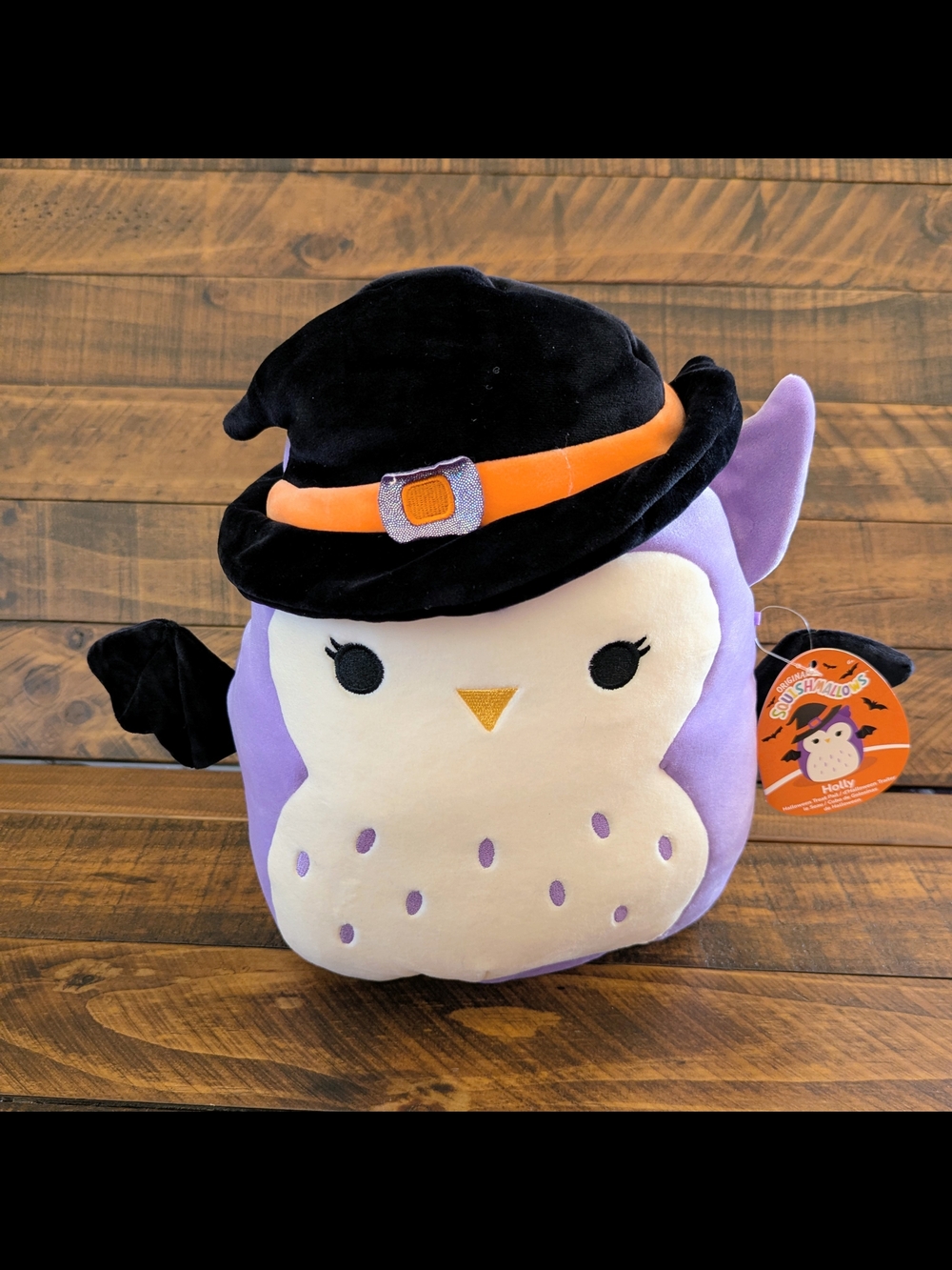 Squishmallows Holly Spooky Owl Halloween Trick or Treat Pail Candy Bag 12" NWT
